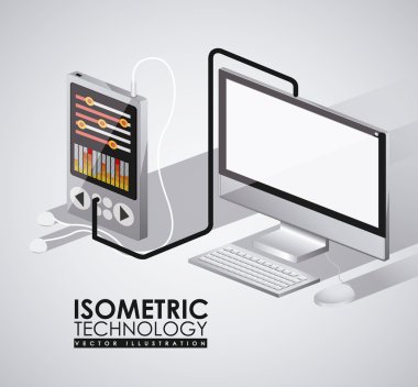 Teknoloji tasarım, vektör çizim.
