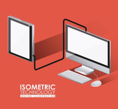 Teknoloji tasarım, vektör çizim.