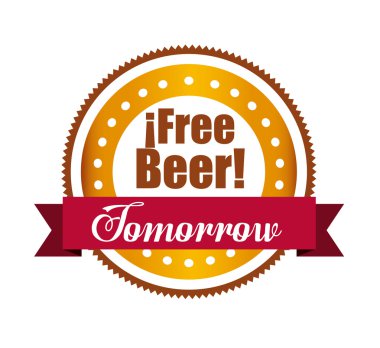 Bira tasarım, vektör çizim.