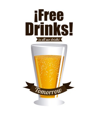 Bira tasarım, vektör çizim.