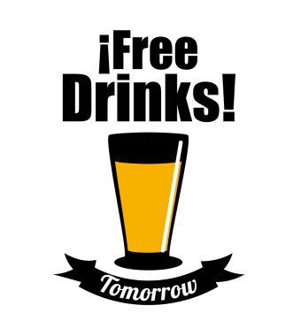 Bira tasarım, vektör çizim.