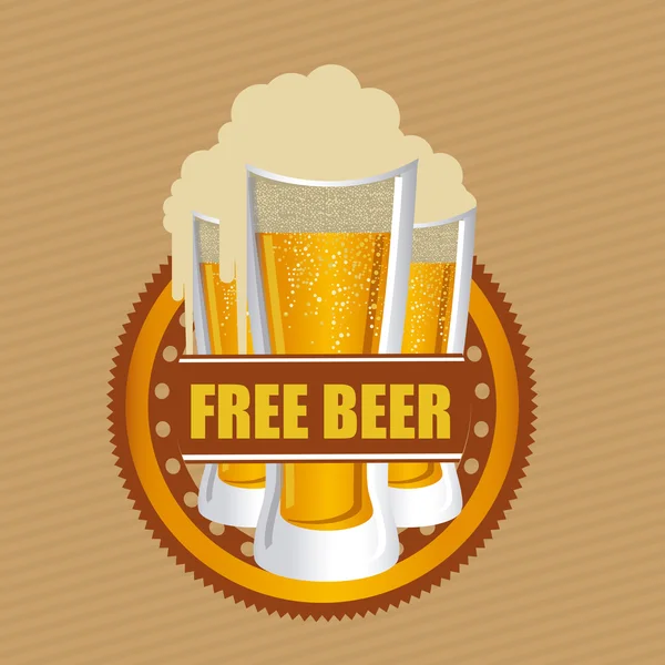 Beer design, vector illustration. — Stock Vector