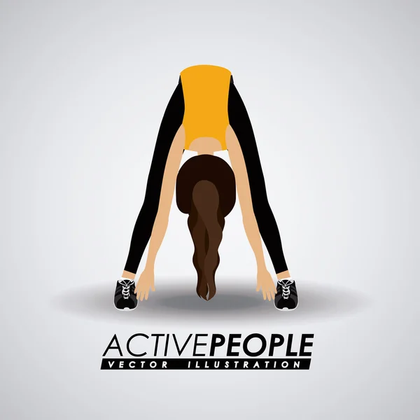 Fitness projektu, ilustracji wektorowych. — Wektor stockowy