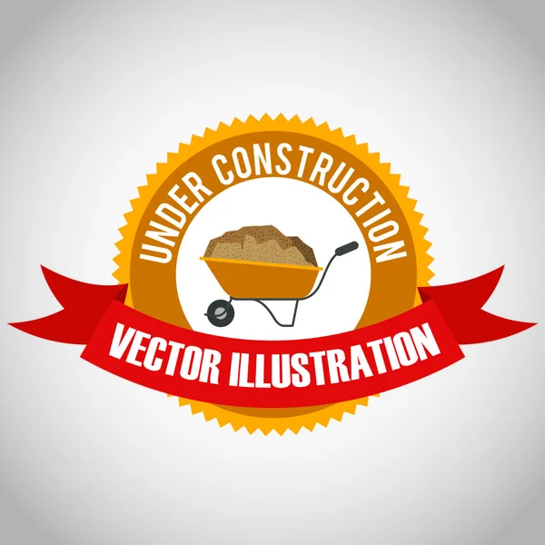 Construction design, vector illustration. — Stock Vector