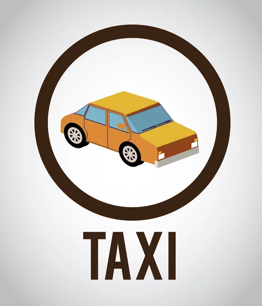 Taxi ontwerp, vectorillustratie. — Stockvector