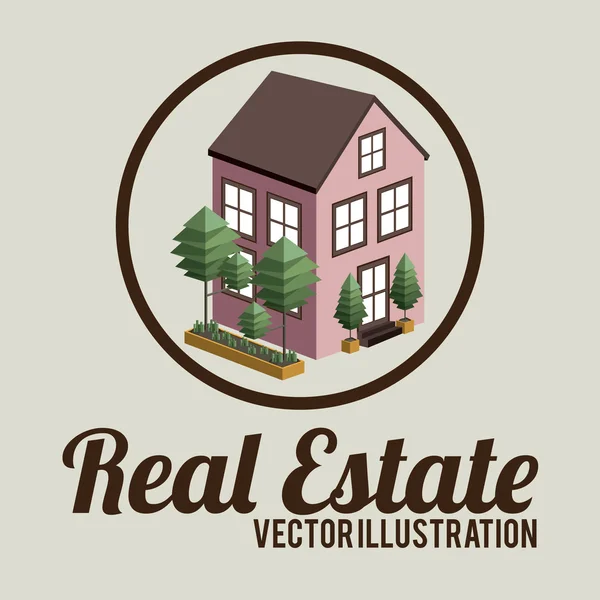 Real estate design, vector illustration. — Stock Vector