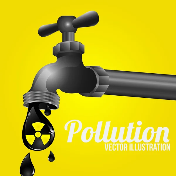 Pollution design, vector illustration. — Stock Vector