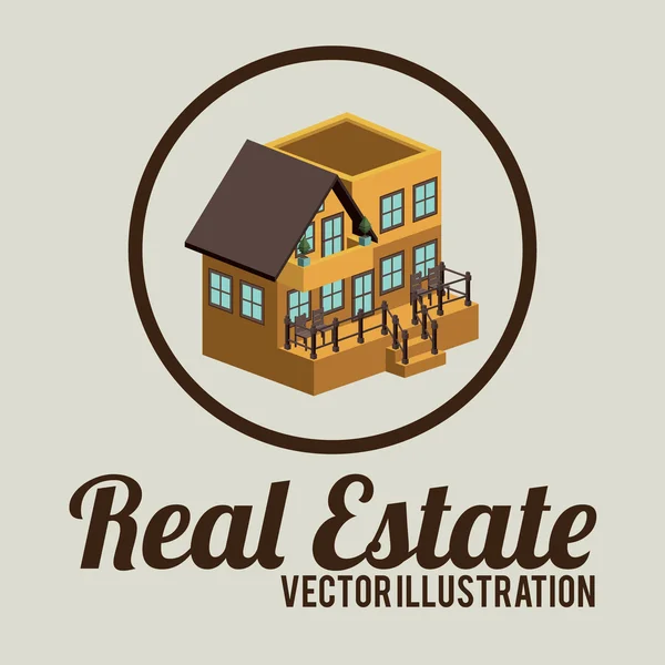 Real estate design, vector illustration. — Stock Vector