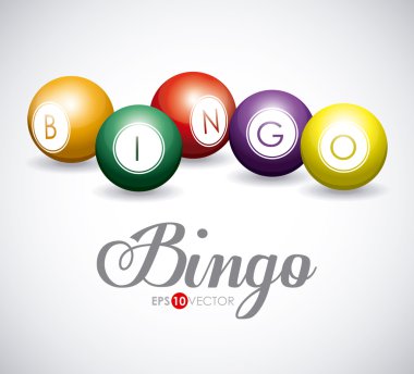 Bingo tasarım, vektör çizim.