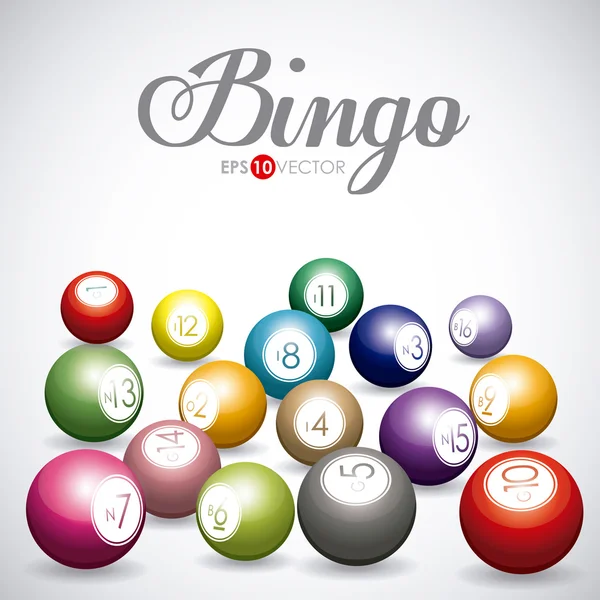 Bingo design, vektorové ilustrace. — Stockový vektor