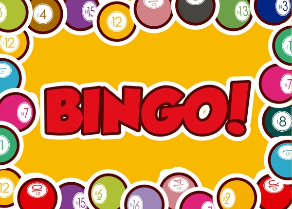 Bingo design, illusztráció vektor. — Stock Vector