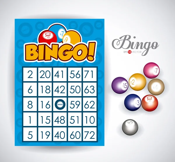 Bingo design, vektorové ilustrace. — Stockový vektor