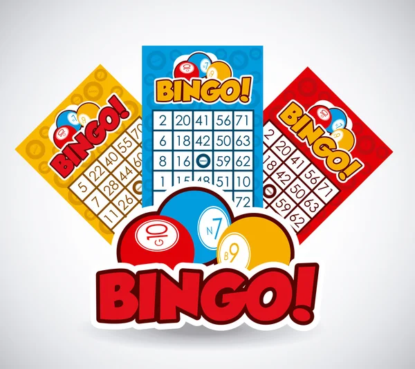 Diseño de bingo, ilustración vectorial . — Vector de stock