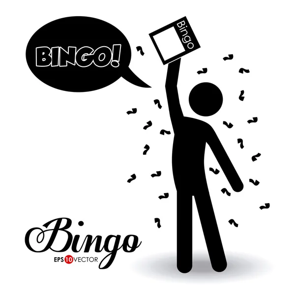 Diseño de bingo, ilustración vectorial . — Vector de stock