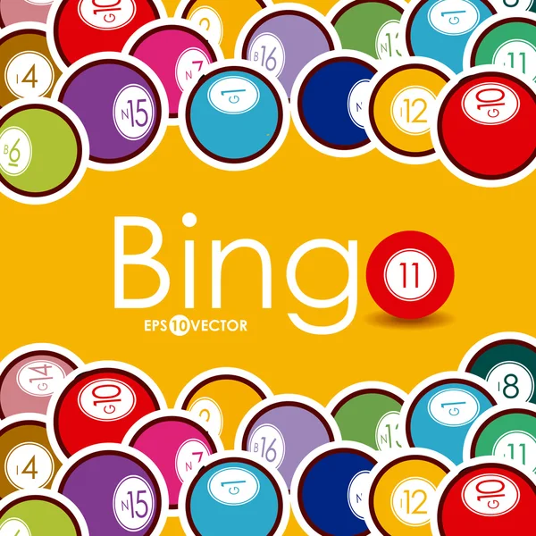 Bingo design, illusztráció vektor. — Stock Vector