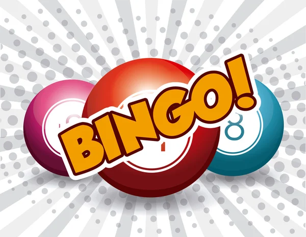 Diseño de bingo, ilustración vectorial . — Vector de stock