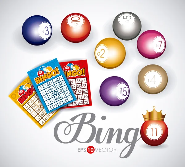 Bingo ontwerp, vectorillustratie. — Stockvector