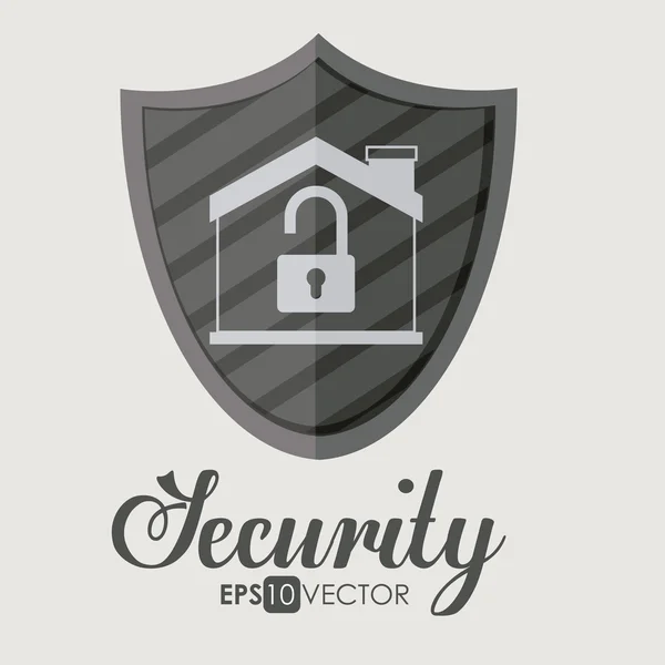Security ontwerp, vectorillustratie. — Stockvector