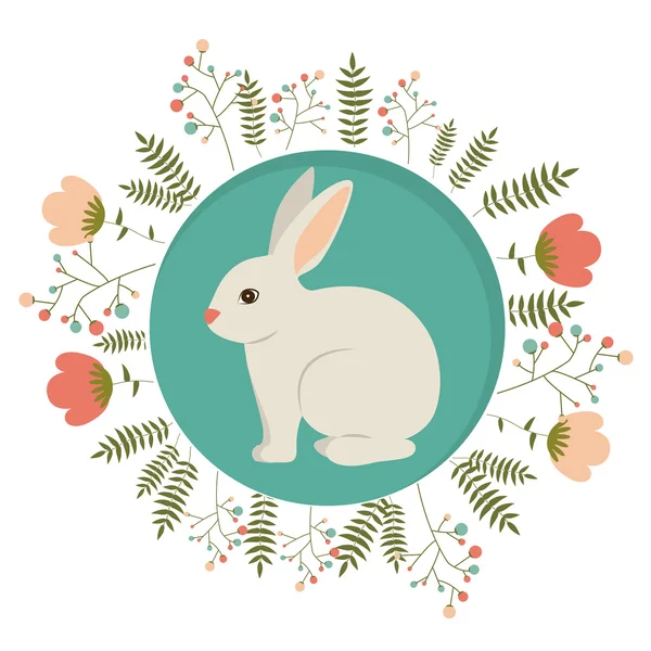 Mutlu Paskalya kartı tasarım, vektör çizim. — Stok Vektör