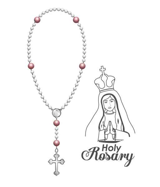 Diseño de rosario santa imágenes de stock de arte vectorial | Depositphotos