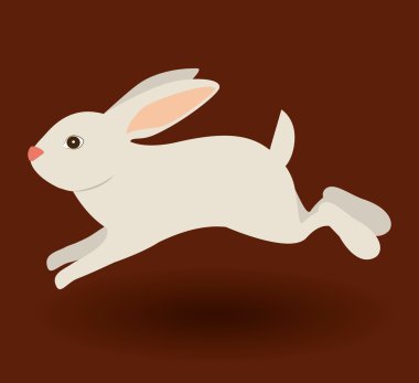 Bunny tasarım, vektör çizim.