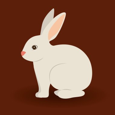 Bunny tasarım, vektör çizim.