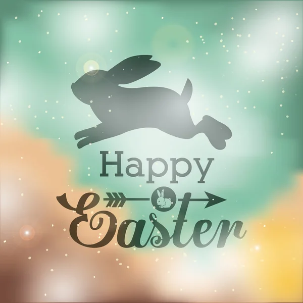 Happy easter card design, vector illustration. — Stock Vector