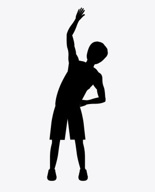 Fitness tasarım, vektör çizim.