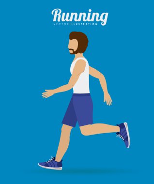 Fitness tasarım, vektör çizim.