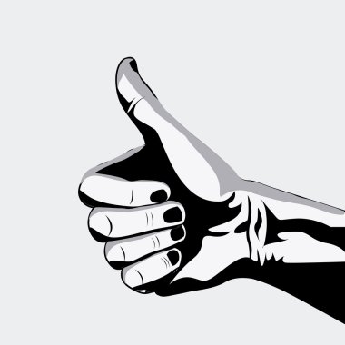 Eller tasarım, vektör çizim.