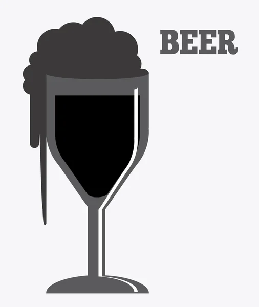 Conception de bière, illustration vectorielle . — Image vectorielle