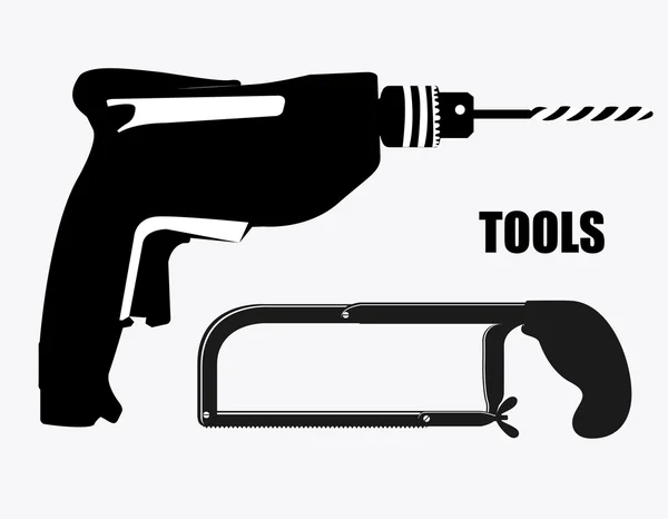 Design de ferramentas, ilustração vetorial . — Vetor de Stock