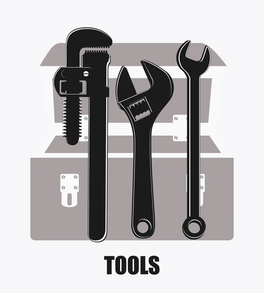 Werkzeuge Design, Vektorillustration. — Stockvektor