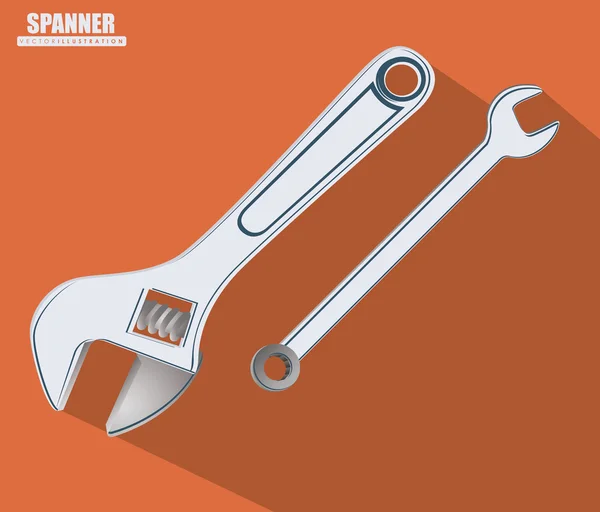 Tools design, vector illustration. — Stockový vektor