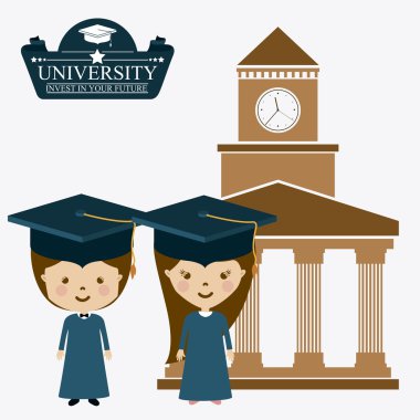 Üniversitesi tasarım, vektör çizim.