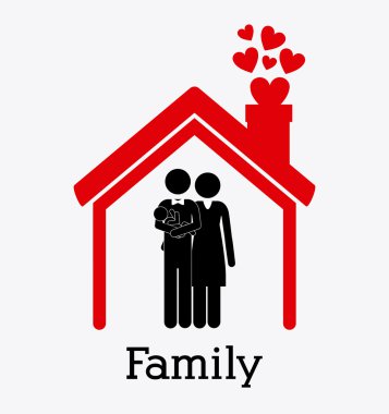Aile tasarım, vektör çizim.