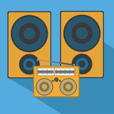 Müzik tasarımı, vektör çizim.