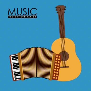 Müzik tasarımı, vektör çizim.