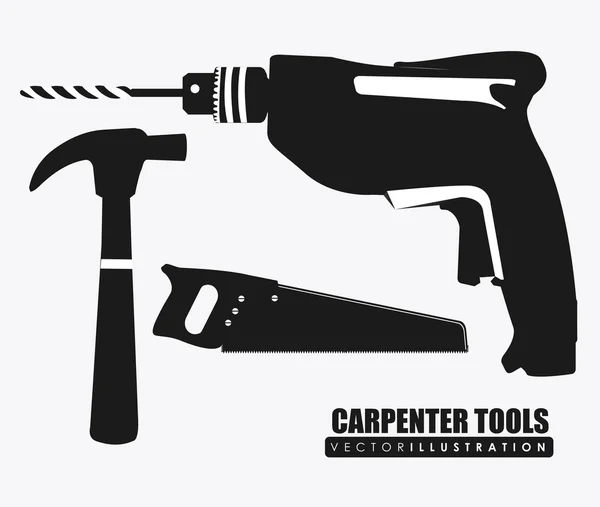 Tools design, vector illustration. — Stockvector