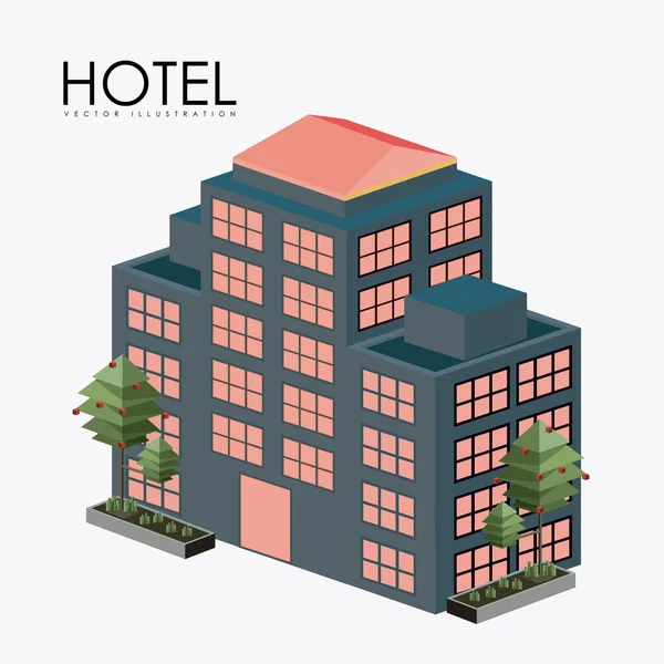 ホテルのサービス、デザイン、ベクトル イラスト — ストックベクタ