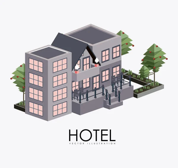 Hotel sevice, desing, ilustrație vectorială — Vector de stoc