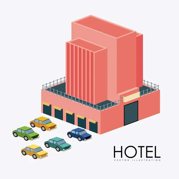 Hotel sevice, desing, Vektor Illustration — Stockvektor