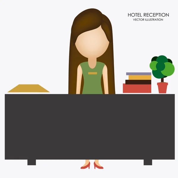 Hotel sevice, desing, ilustração vetorial — Vetor de Stock