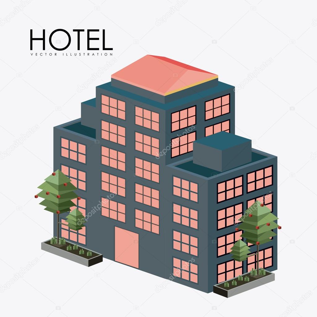 hotel sevice, desing, vector illustration