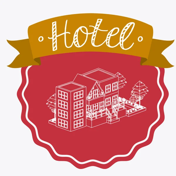 Hotel sevice, desing, Vektor Illustration — Stockvektor