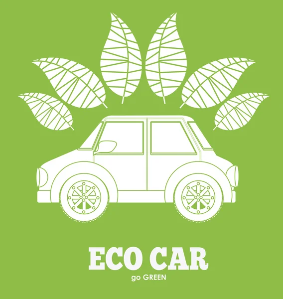 Eco, ecologie, design vectorillustratie — Stockvector