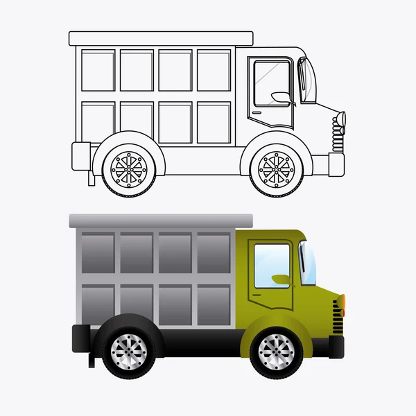 Transport, gambar vektor desing . - Stok Vektor