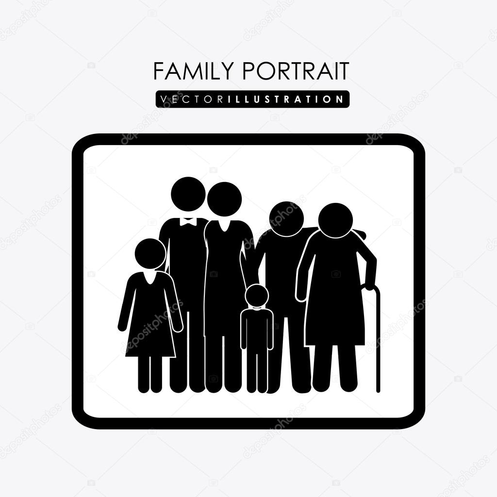 family portrait, desing, vector illustration.