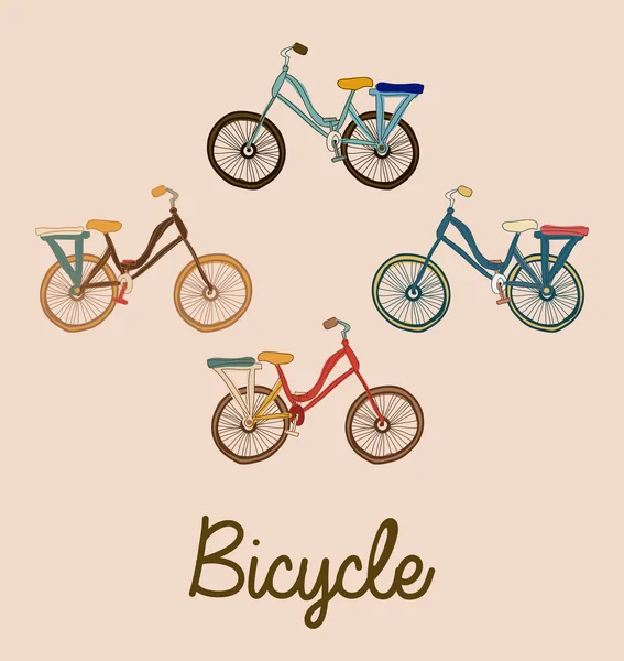 Fiets, design vectorillustratie — Stockvector