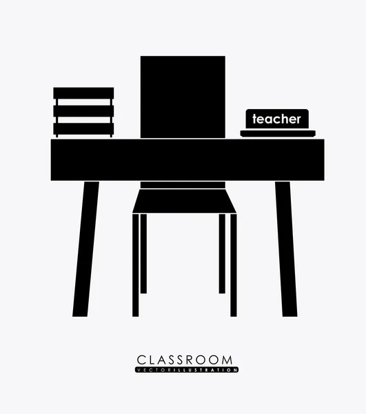 Salle de classe, desing, illustration vectorielle . — Image vectorielle